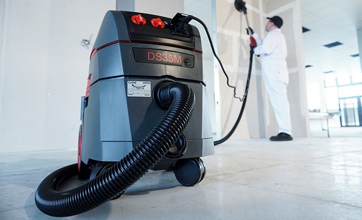 Wet & dry vacuum cleaners for dust extraction and slurry collection.